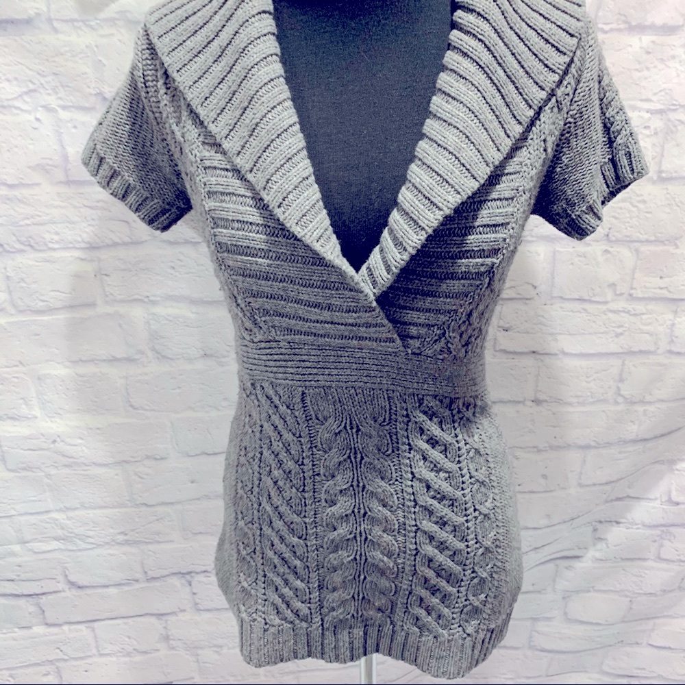 Banana Republic Grey Sweater Tunic/Dress - Size XS - So Soft!